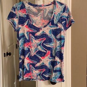 EUC Lilly Pulitzer Dori Indigo Star Struck sz M